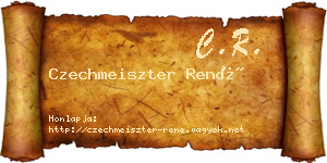 Czechmeiszter René névjegykártya